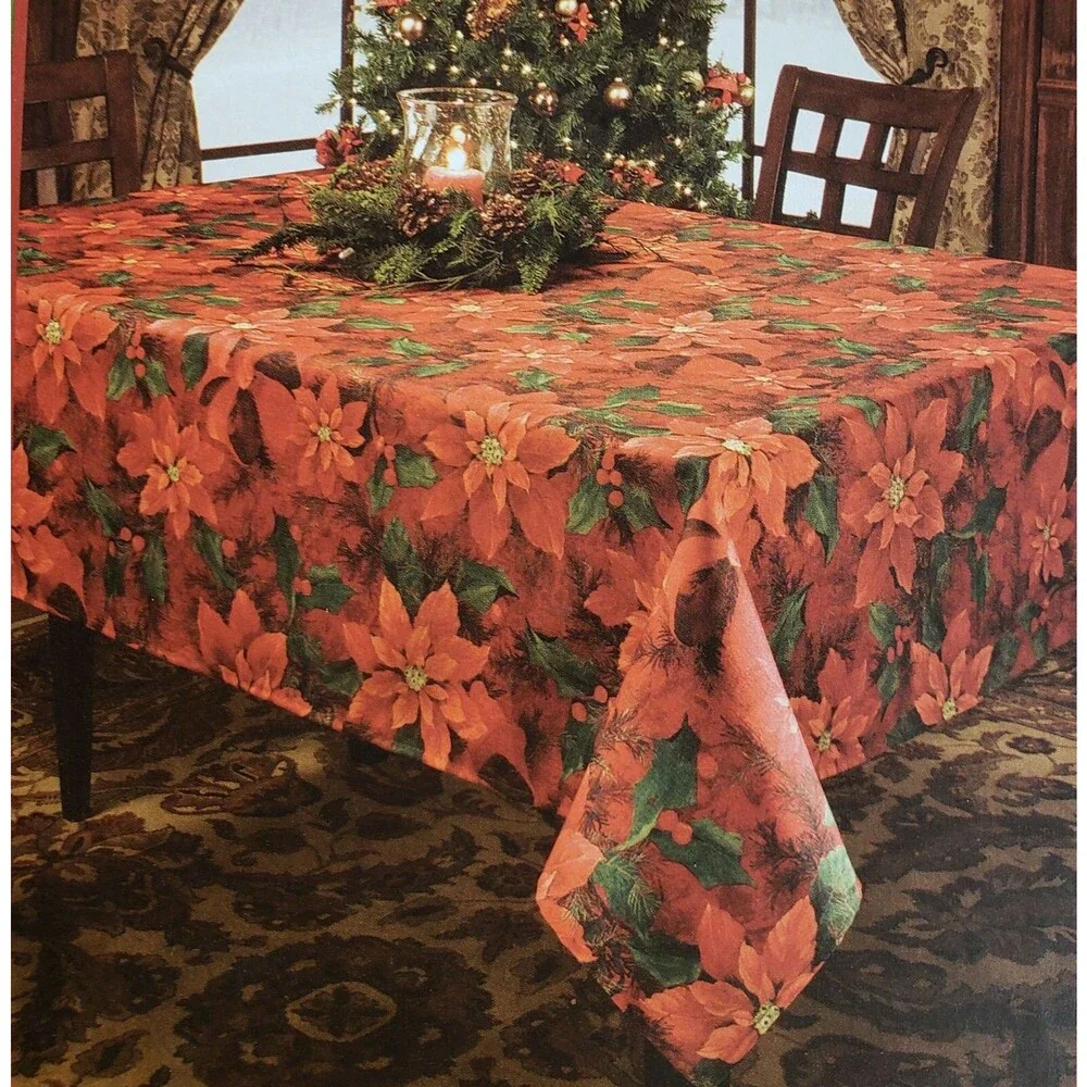 Printed Linen Tablecloth 52